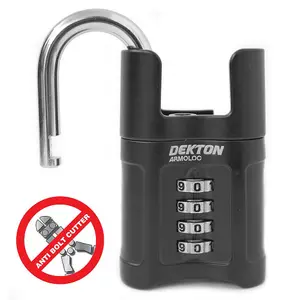 Dekton 3 Digit Zinc Alloy Combination Security Padlock Safe Outdoor Lock