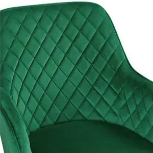  Upholstered Dining Chair (Set of 2) Green