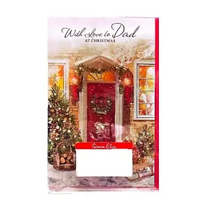 Simon Elvin With Love To Dad Christmas Card (Pack of 6) Multicoloured (One Size)