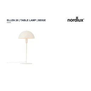 Nordlux Ellen Table Lamp Beige E14