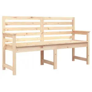 Berkfield Garden Bench 159.5x48x91.5 cm Solid Wood Pine