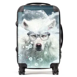 White Wolf Splashart Suitcase - Cabin