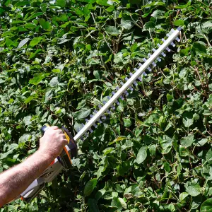 Terratek Cordless Hedge Trimmer 20V Li Ion 1hr Fast Charge Battery and Charger Included