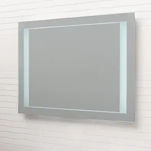 Dakota LED Illuminated Backlit Bathroom Mirror with Demister (H)600mm (W)800mm