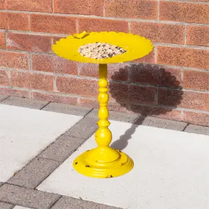 Outdoor Garden Free Standing Weatherproof Pedestal Easy Assemble Bird Bath