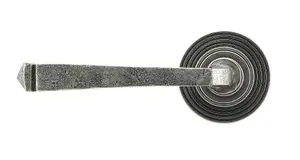 From The Anvil Pewter Avon Round Lever on Rose Set (Beehive) - Unsprung