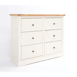 Castelli 6 Drawer Chest of Drawers Brass Knob