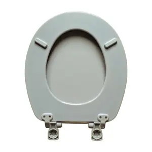 Bemis Whisper Grey Wood Slow Close Toilet Seat - 492