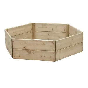 Greena Hexagonal Raised Bed 30 cm High, 60cm each side