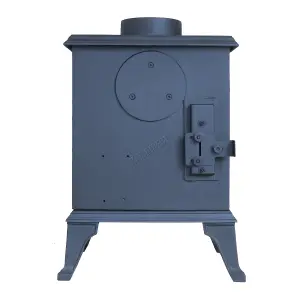 HEATSURE Cast Iron Woodburning Multifuel Stove Fireplace Heat Warm Indoor 4.5KW