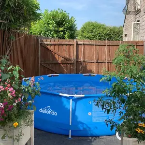 Durable 12ft Steel Frame Garden Pool with Filter Pump - Perfect for Kids Fun