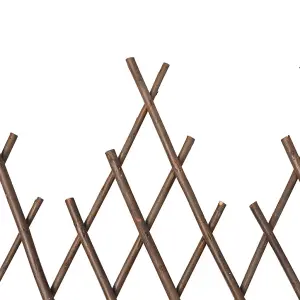 Berkfield Willow Trellis Fence 5 pcs