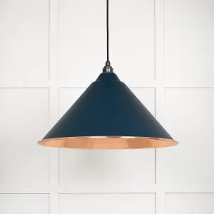 Hammered Copper Hockley Pendant in Dusk