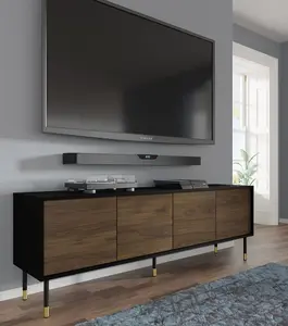 Modern Sherwood TV Cabinet in Oak Catania W1800mm x H600mm x D400mm