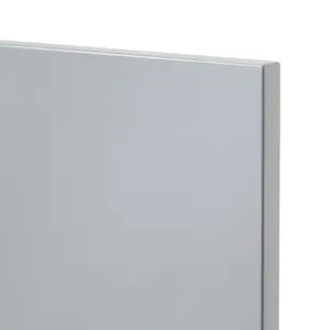 GoodHome Alisma High gloss grey Slab Tall wall Cabinet door (W)150mm (H)895mm (T)18mm