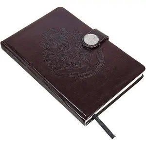 Harry Potter Premium Hogwarts Crest A5 Notebook Brown/White (One Size)