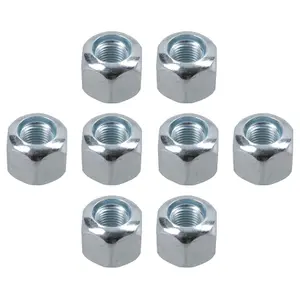 Pack of 8 3/8" UNF Wheel Nuts Nut For Trailer Suspension Hubs