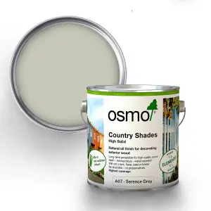 Osmo Country Shades Opaque Natural Oil based Wood Finish for Exterior A07 Serene Grey 750ml