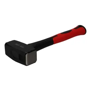 1kg Lump Club TPR Handle Fibreglass Hammer Double Face Sledge Hammer