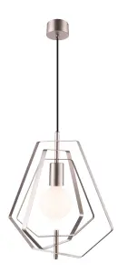 GoodHome Nedoki Silver effect Pendant ceiling light, (Dia)350mm