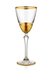 Rozi Glam Collection Wine Glasses, Set of 6 - Gold