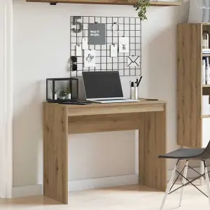 Berkfield Desk Artisan Oak 90x40x72 cm Engineered Wood