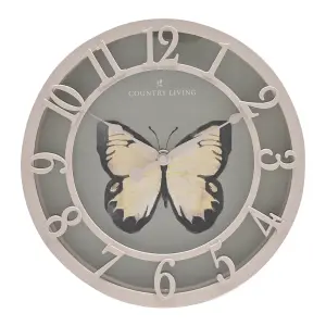 Country Living Outdoor Clock - Butterfly