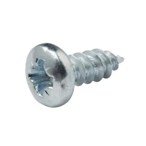 Diall PZ Pan head Zinc-plated Hardened steel Self-drilling screw (Dia)3.5mm (L)9.5mm, Pack of 25