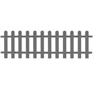 Ayia Grey Composite Fence Panels Grey / 60cm H x 200cm W