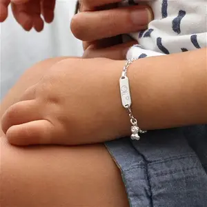 Baby's Personalised Silver Christening Bracelet