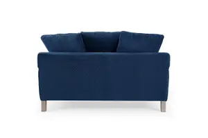 Covent 2 Seater Sofa With Scatter Back Cushions, Navy Blue Velvet