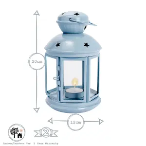 Nicola Spring - Metal Hanging Tealight Lantern - 20cm