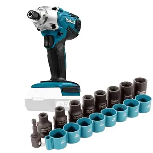 Makita TD127D 18v Li-Ion G-Series Cordless Impact Driver Bare + 9pc Socket Set