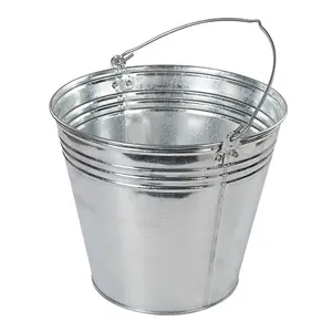 Silverline Galvanised Bucket 3pk - 14Ltr