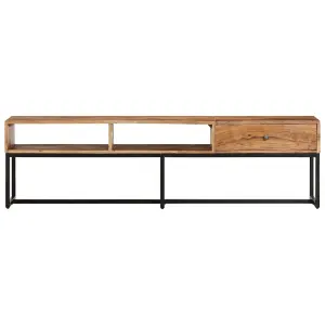 Berkfield TV Cabinet 160x30x45 cm Solid Wood Acacia