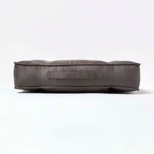 Homescapes Grey Faux Suede Coccyx Cushion