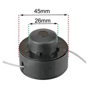 SPARES2GO 2m Dual Line & Spool compatible with Powerbase 250W (597645) Strimmer Trimmer (1.3mm)