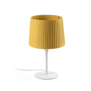 Luminosa Samba Table Lamp Round Tapered Yellow, E27