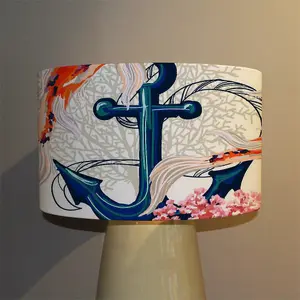 Anchor & Fish (Ceiling & Lamp Shade) / 45cm x 26cm / Ceiling Shade