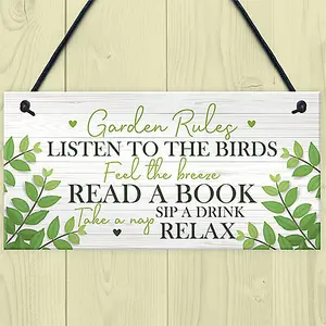 Garden Plaque Hanging Summer House Garden Shed Gifts For Mum Nan Nanny