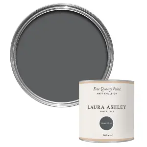 Laura Ashley Charcoal Matt Emulsion paint, 100ml