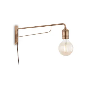 Luminosa Triumph 1 Light Wall Light Antique Brass