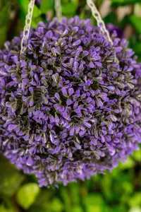 Vivid Violet Topiary Flower Ball