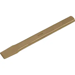 Non-Sparking Flat Chisel - 24mm x 250mm - Beryllium Copper Precision Tool for Safe Use