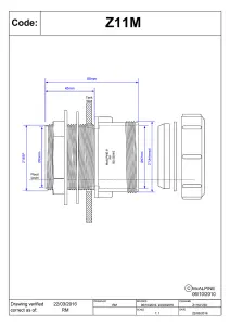 McAlpine Z11M 2" Multifit Straight Tank Connector