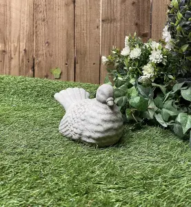 Adorable and Charming Stone Cast Dove Ornament