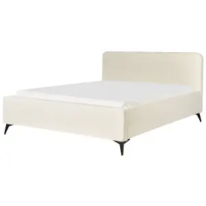 Boucle EU Super King Size Bed Cream VALOGNES