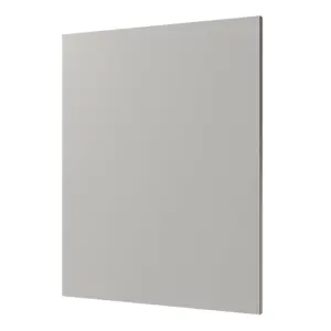 GoodHome Stevia Innovo handleless matt pewter grey slab Standard End panel (H)715mm (W)595mm