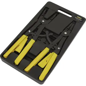 Premium 400mm Circlip Pliers Set with Interchangeable Tips and PVC Grip