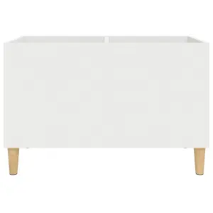 vidaXL Record Cabinet White 74.5x38x48 cm Engineered Wood